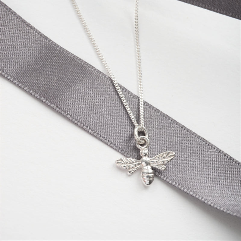 Sterling Silver Necklace With Bumble Bee Charm