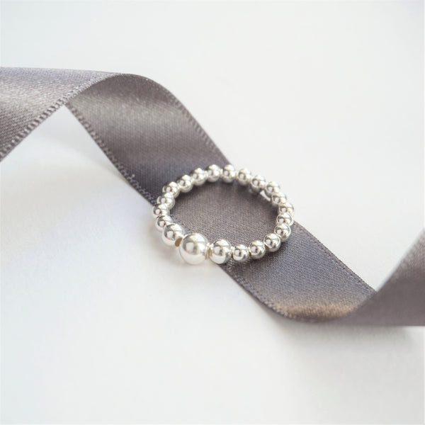 Sterling Silver Plain Stretch Ring