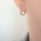 Gold Rainbow Hoop Earrings