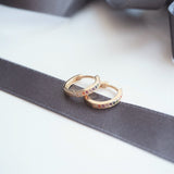 Gold Rainbow Hoop Earrings