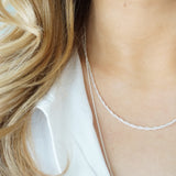 Sterling Silver Stacking Rope Chain
