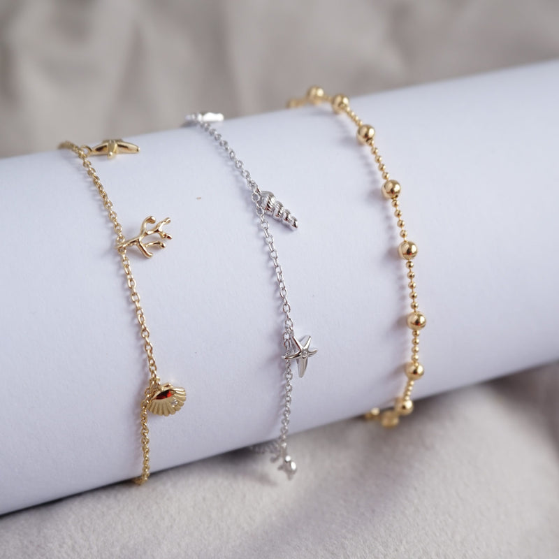 Sterling Silver Bali Beach Anklet