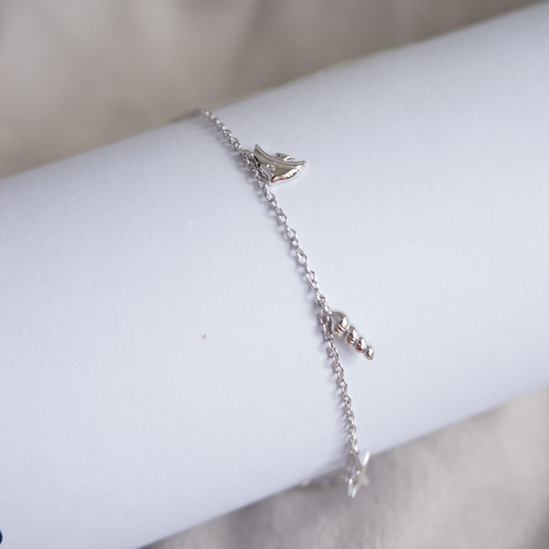 Sterling Silver Bali Beach Anklet