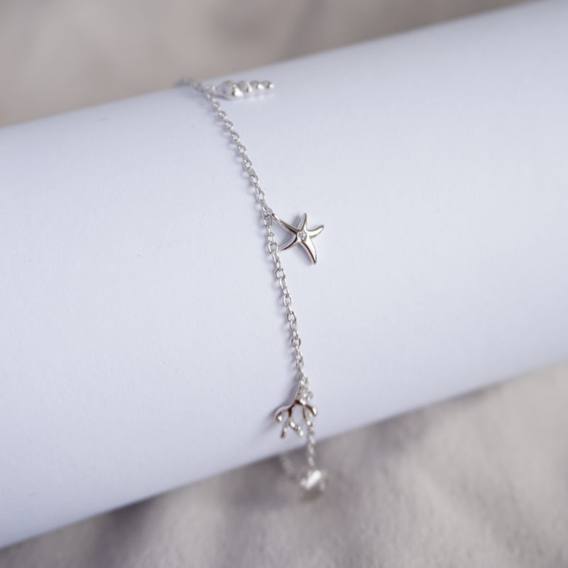 Sterling Silver Bali Beach Anklet