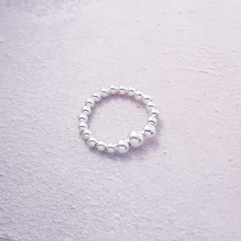 Sterling Silver Plain Stretch Ring