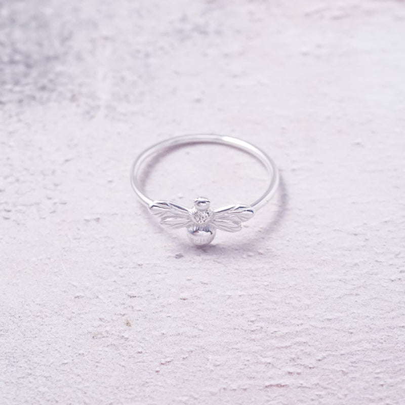 Sterling Silver Bumble Bee Ring