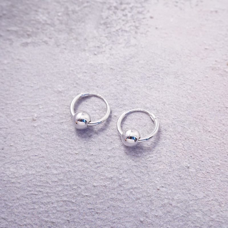 Sterling Silver Small Creole Hoop Earrings