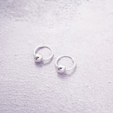 Sterling Silver Small Creole Hoop Earrings