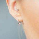 Sterling Silver Small Creole Hoop Earrings