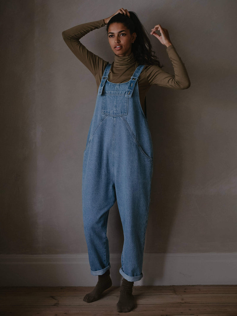 Blue dungarees hot sale womens