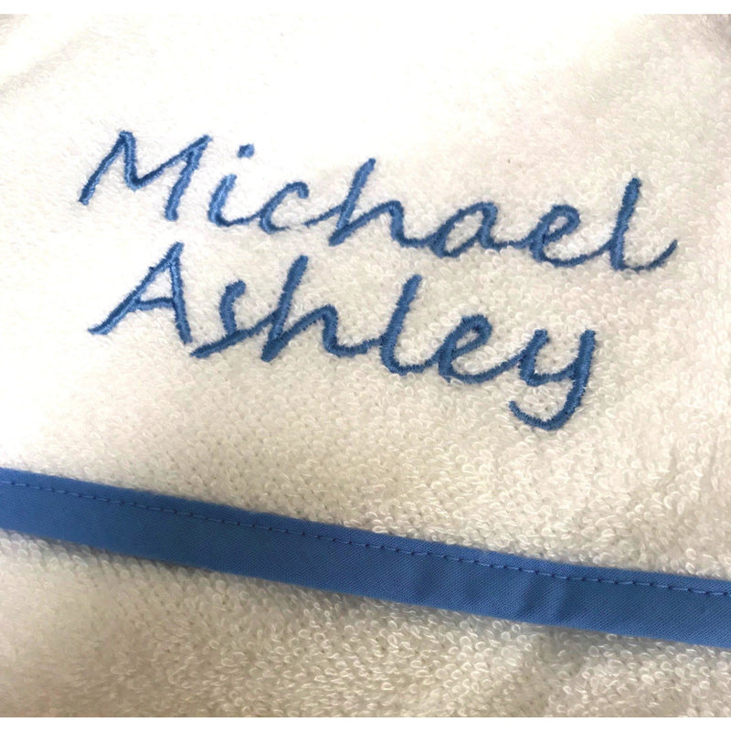 Cuddledry 'Hands-Free' Baby Towel Blue Edge