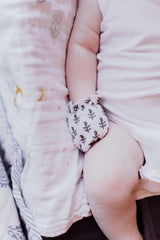 Organic Cotton Bandana Bib, Mitten, Hat Set - Fort