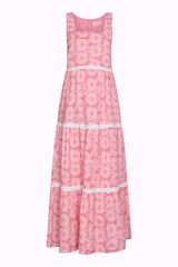 Maternity & Nursing Summer Dress in Pink Floral