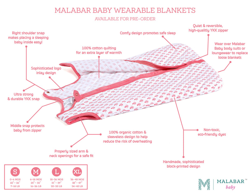 PINK CITY Wearable Baby Sleep Bag (Quilted)