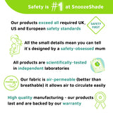 SnoozeShade Original (0-6m) | Universal-Fit Pram/Pushchair Sun and Sleep Shade | Blocks 99% of UV