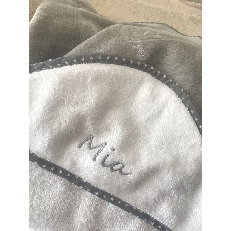 Cuddledry 'Hands-Free' Baby Towel Grey Star
