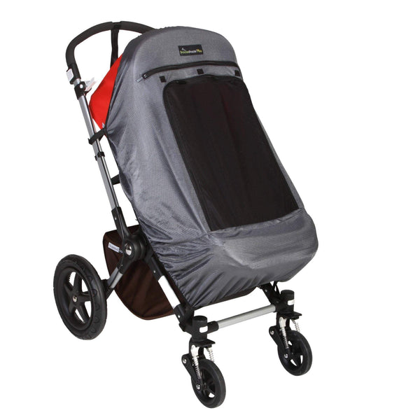 SnoozeShade Plus Deluxe (6m+) | Universal-Fit Pushchair/Buggy Sun and Sleep Shade | Blocks Up to 97.5% of UV